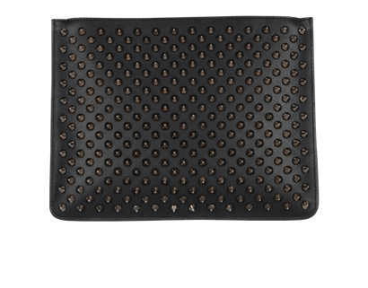 Christian Louboutin Spiked Clutch, front view
